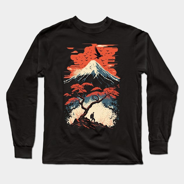 The Ethnic Fuji Long Sleeve T-Shirt by vamarik